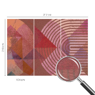 Høj kvalitet fototapet Abstrakte former