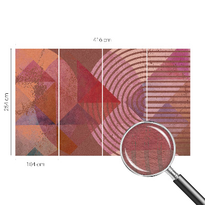 Høj kvalitet fototapet Abstrakte former