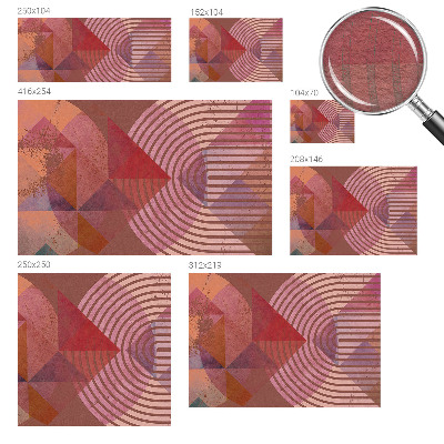 Høj kvalitet fototapet Abstrakte former