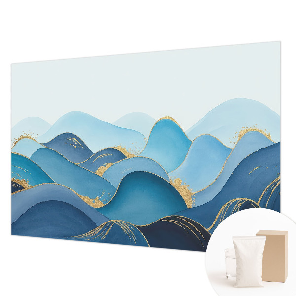 3D fototapet Bølgende landskab