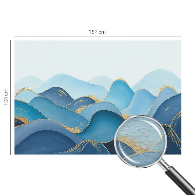 3D fototapet Bølgende landskab