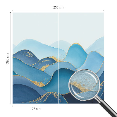 3D fototapet Bølgende landskab