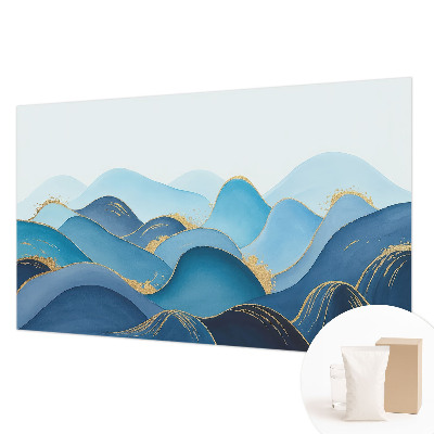 3D fototapet Bølgende landskab