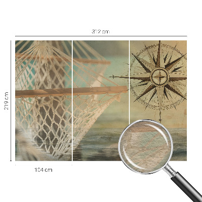 Vlies fototapet med motiv af afslapning ved havet