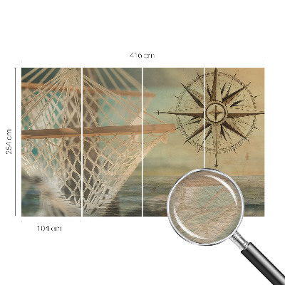 Vlies fototapet med motiv af afslapning ved havet