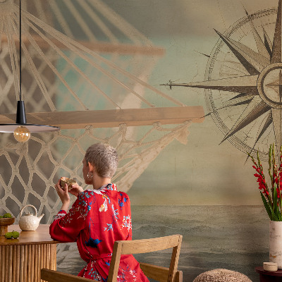 Vlies fototapet med motiv af afslapning ved havet