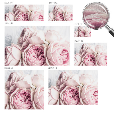 Non-woven fototapet Lyserøde roser