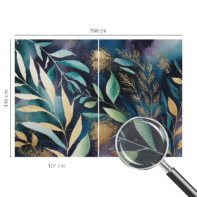 Fotostat med motiv af botaniske blade