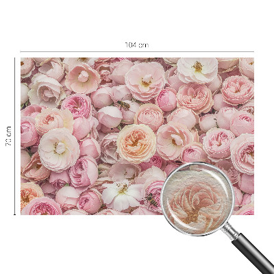 Væg tapet med et smukt blomsterprint