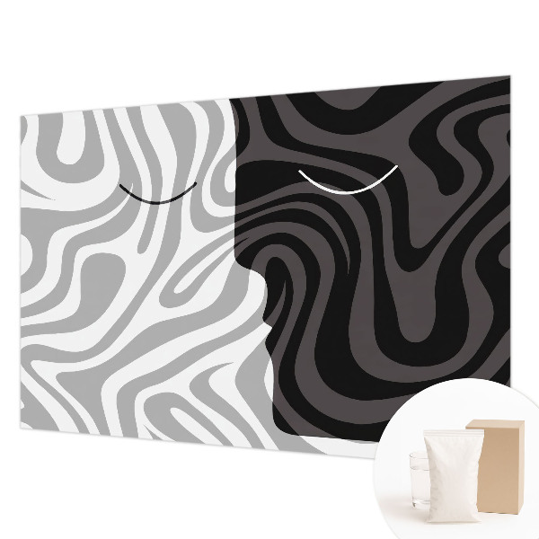 Fototapet soveværelse Abstrakte ansigter