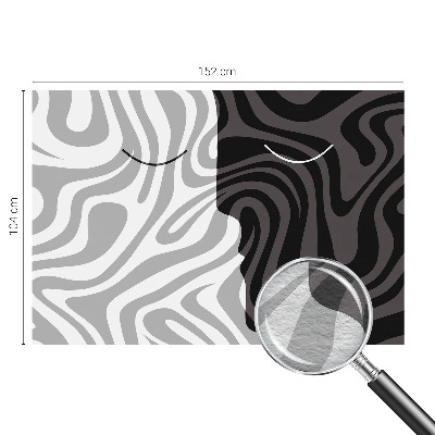 Fototapet soveværelse Abstrakte ansigter