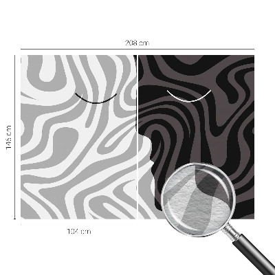 Fototapet soveværelse Abstrakte ansigter