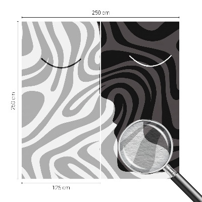 Fototapet soveværelse Abstrakte ansigter