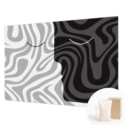 Fototapet soveværelse Abstrakte ansigter