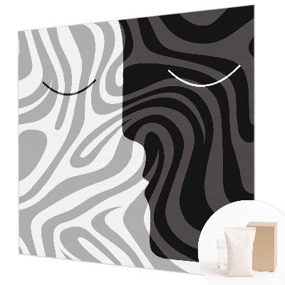 Fototapet soveværelse Abstrakte ansigter