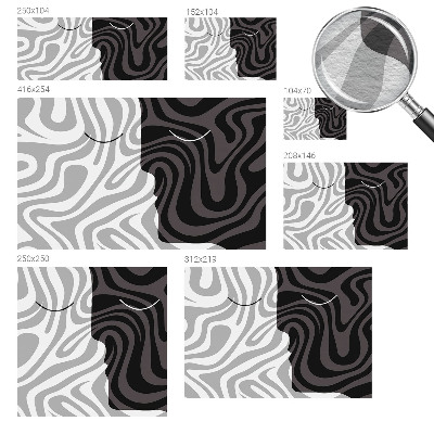 Fototapet soveværelse Abstrakte ansigter