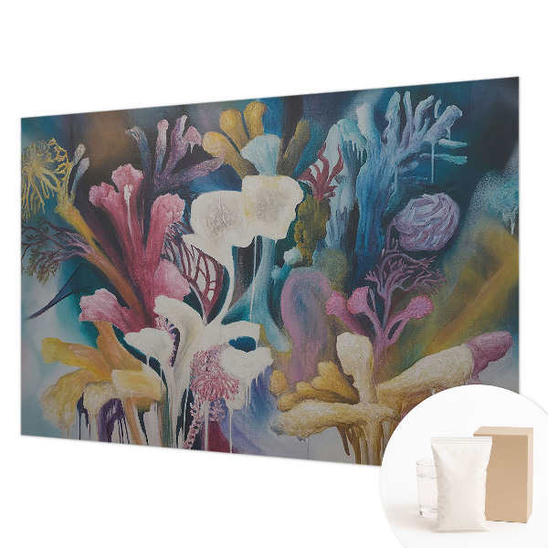Fototapet efter mål med motiv af en blomstereksplosion