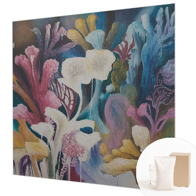 Fototapet efter mål med motiv af en blomstereksplosion