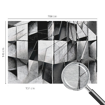 Høj kvalitet fototapet med et geometrisk abstrakt motiv
