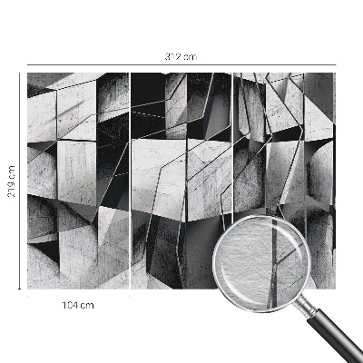 Høj kvalitet fototapet med et geometrisk abstrakt motiv