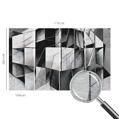Høj kvalitet fototapet med et geometrisk abstrakt motiv