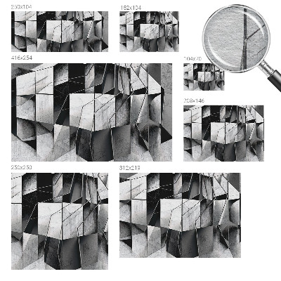 Høj kvalitet fototapet med et geometrisk abstrakt motiv