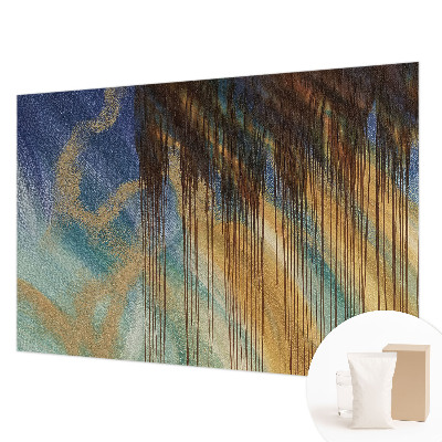 3D fototapet med et abstrakt kompositionsmotiv