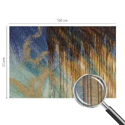 3D fototapet med et abstrakt kompositionsmotiv