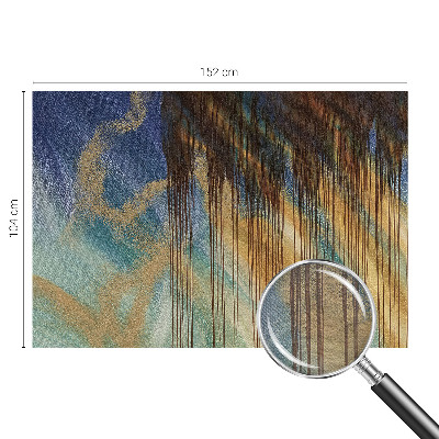 3D fototapet med et abstrakt kompositionsmotiv