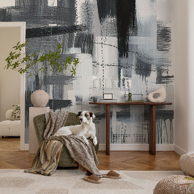 Fotovæg med moderne kunst