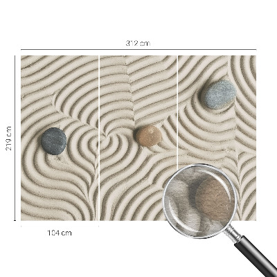 Non-woven fototapet med motiv af harmoniske bølger