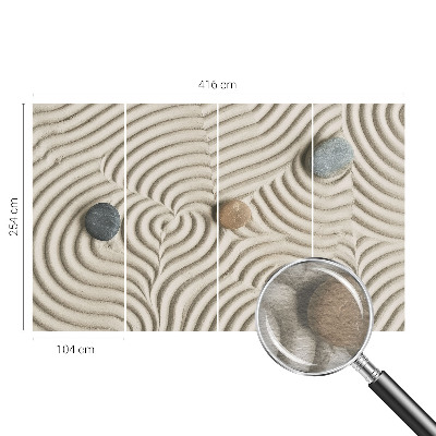 Non-woven fototapet med motiv af harmoniske bølger