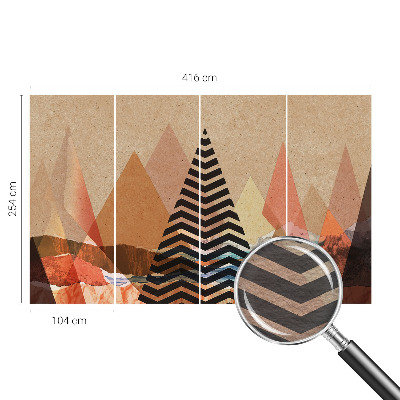 Tapet væg Abstrakt landskab