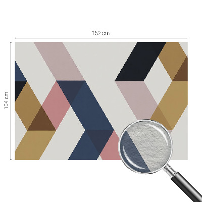 Fototapet stue Farverige romber