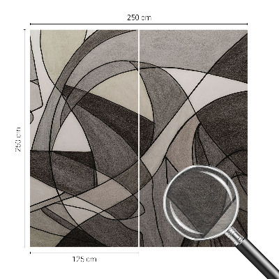 Fototapet børneværelse med geometrisk abstraktion som motiv