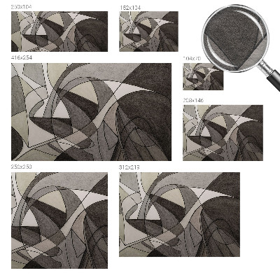 Fototapet børneværelse med geometrisk abstraktion som motiv