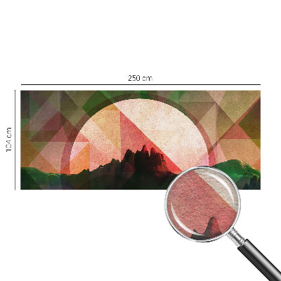 Fotovæg soveværelse Maleriske bakker