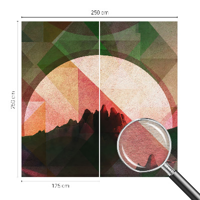 Fotovæg soveværelse Maleriske bakker