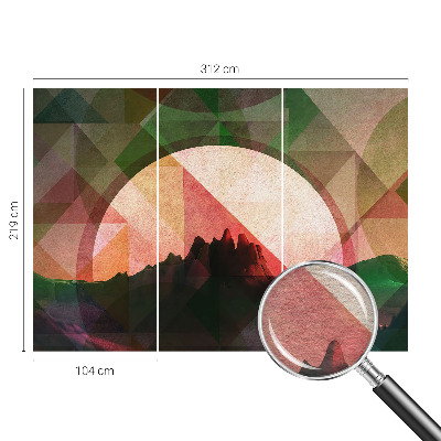 Fotovæg soveværelse Maleriske bakker