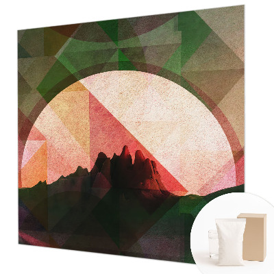 Fotovæg soveværelse Maleriske bakker