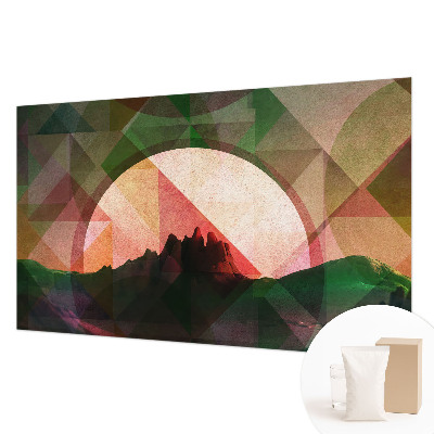 Fotovæg soveværelse Maleriske bakker