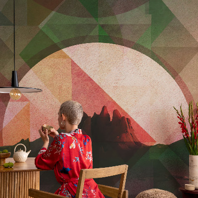 Fotovæg soveværelse Maleriske bakker