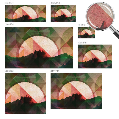 Fotovæg soveværelse Maleriske bakker