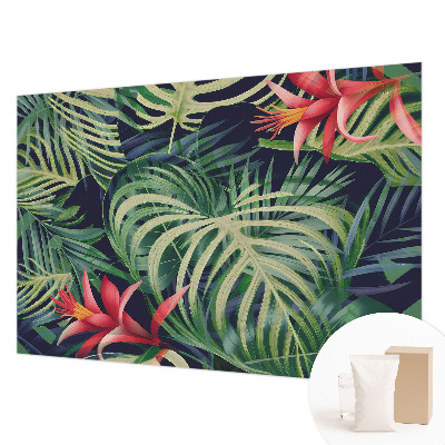 Fototapet efter mål med motiv af eksotiske planter