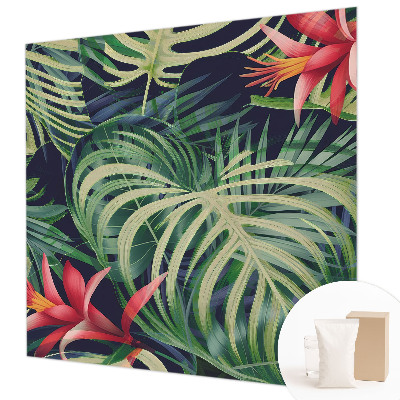 Fototapet efter mål med motiv af eksotiske planter