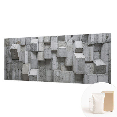3D fototapet Betonblokke