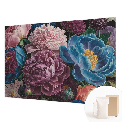 Non-woven fototapet Farverige blomster