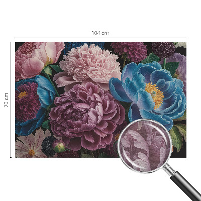 Non-woven fototapet Farverige blomster