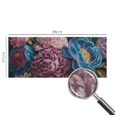Non-woven fototapet Farverige blomster