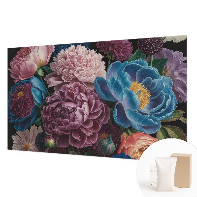 Non-woven fototapet Farverige blomster